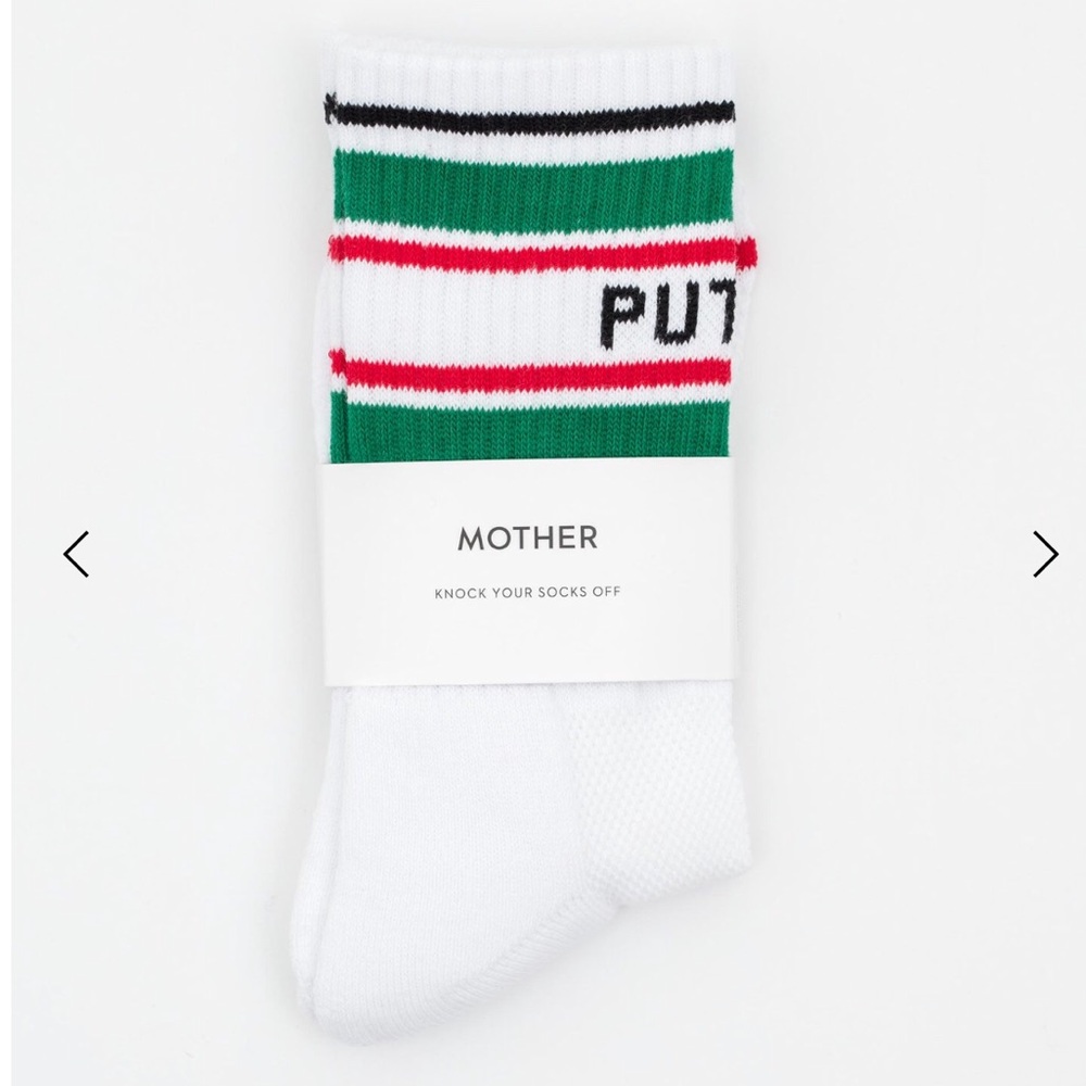 NWT Mother Denim “Puta Madre” Socks